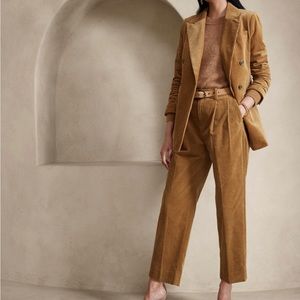 RIVOLI PLEATED CORDUROY PANT